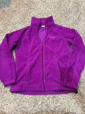 Columbia Magenta Full-Zip Fleece Jacket